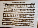 001408 How Great Thou Art Wood Plaque