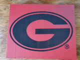 065112 GA Bulldog Wood Plaque