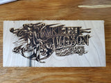 080301-Harley Davidson Wood Plaque