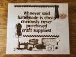 093727 Craft Supplies Wood Plaque