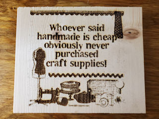 093727 Craft Supplies Wood Plaque