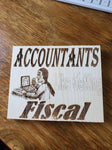 095511-Accountants Wood Plaque