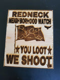 102916-Neighborhood Watch Wood Plaque