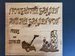 111505 I Fought The Garden Wood Plaque