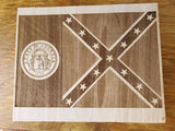 114133 State Flag Wood Plaque