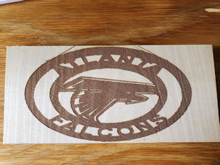 125724-Falcons Wood Plaque