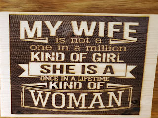 132322 My Wife Wood Plaque