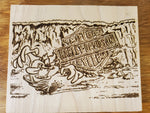 133824-Taz Harley Davidson Wood Plaque