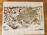 133824-Taz Harley Davidson Wood Plaque