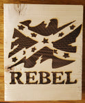 162831-Rebel Wood Plaque