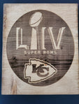 174153-Super Bowl LIV Wood Plaque