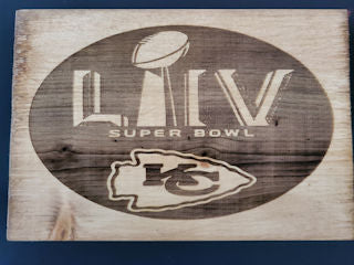 174153-Super Bowl LIV Wood Plaque