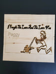 181413 I Fought The Lawn Wood Plaque