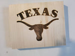 192941 Texas Longhorn Wood Plaque