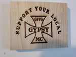 193453 Support Your Local Group or Club Wood Plaque