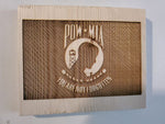 200332 POW-MIA Wood Plaque