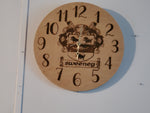 123843 12" Round Wood Clock