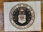 202422 Air Force Seal Wood Plaque