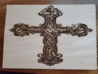 214857 Celtic Cross Wood Plaque